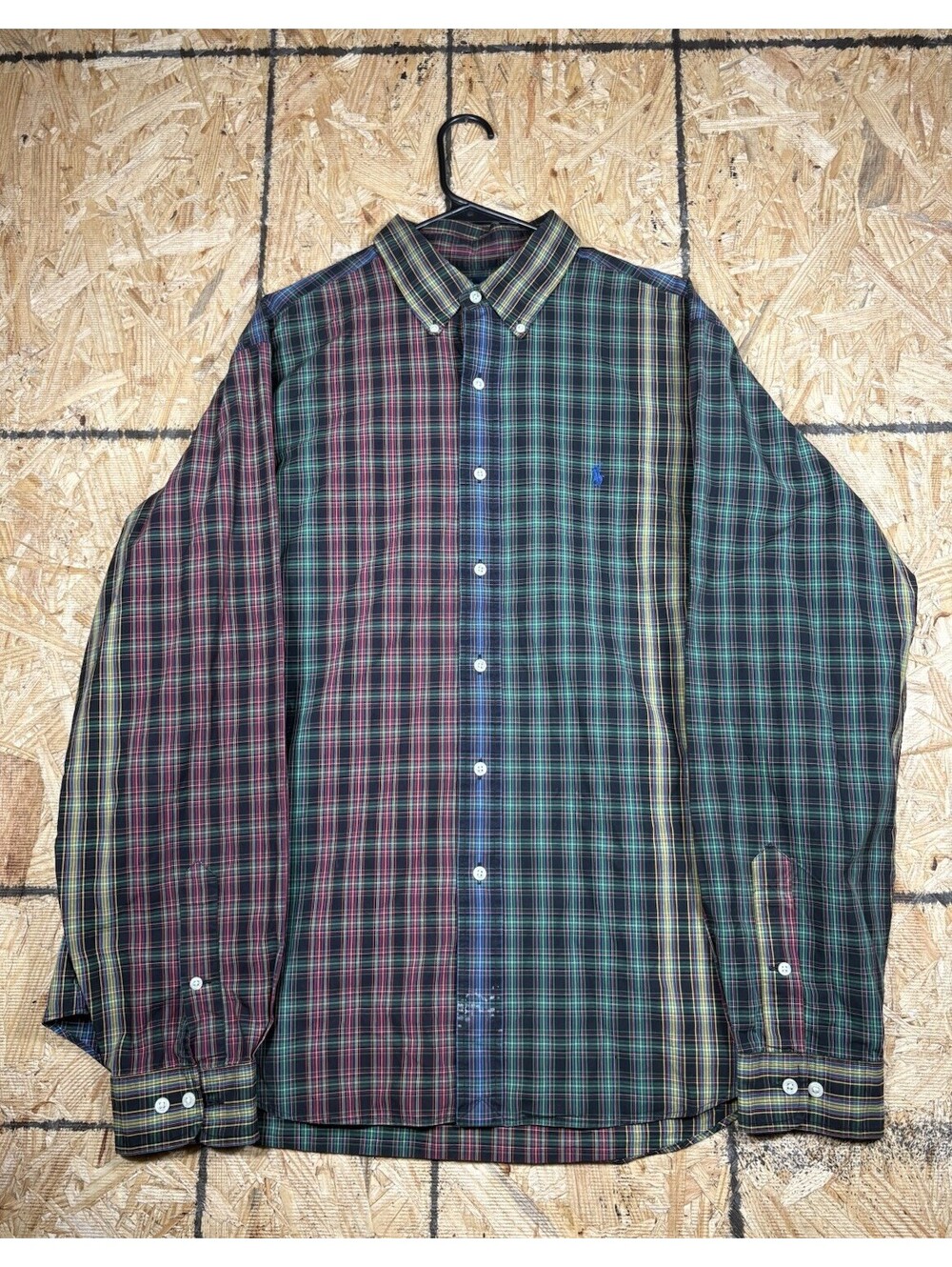 Ralph Lauren Button Shirt Mens XL Mulitcolor Classic Fit Long Sleeve Shirt